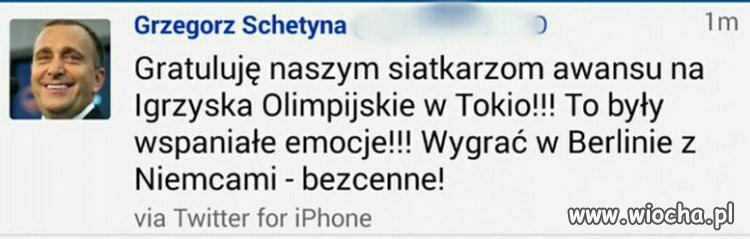 Wielki *znawca* sportu