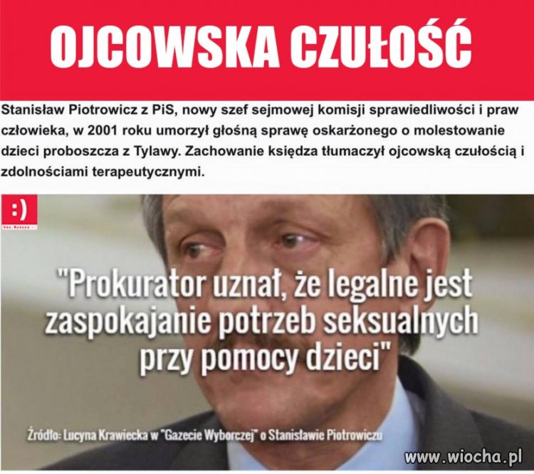 Tak usprawiedliwił pedofila!!!