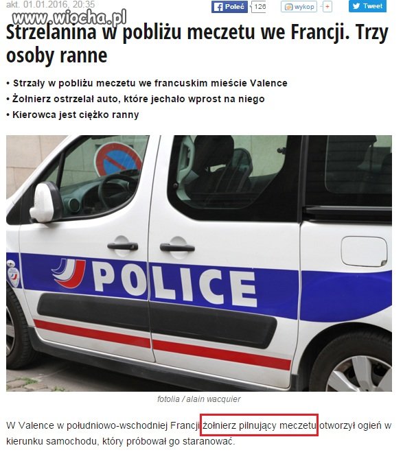 Żołnierz pilnujący meczetu...