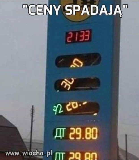 Cena za benzynę 