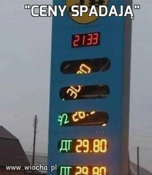 Cena za benzynę 