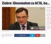 Dziękujemy..Szkoda że w Obietnicach ACTA 