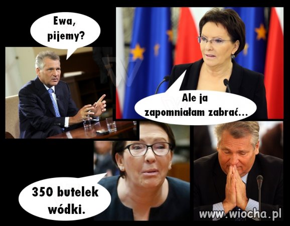 Ewa taka roztrzepana, zapomniała. Olek co teraz? 