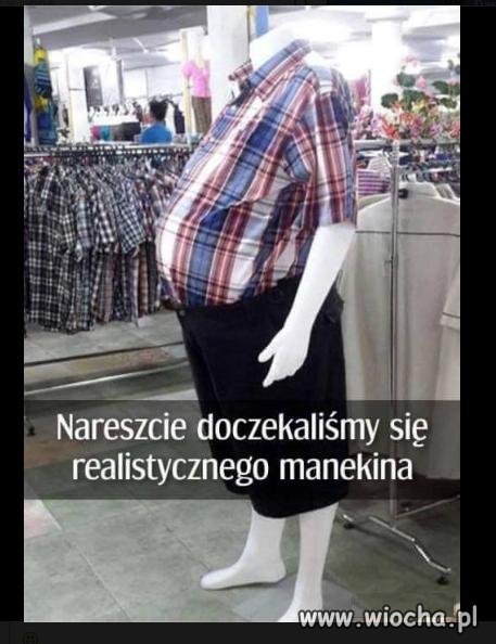 Realistyczny manekin.