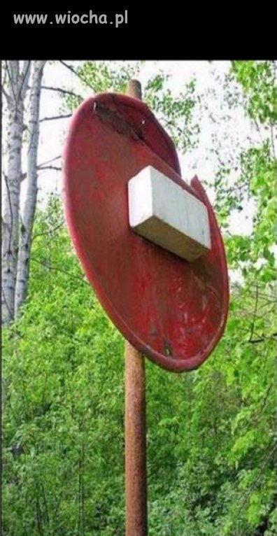 Nowy znak drogowy ...