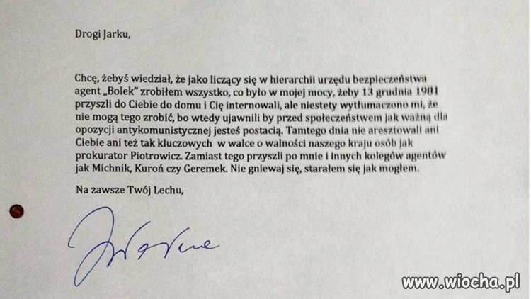 Ponoć grafolodzy z IPNu stwierdzili