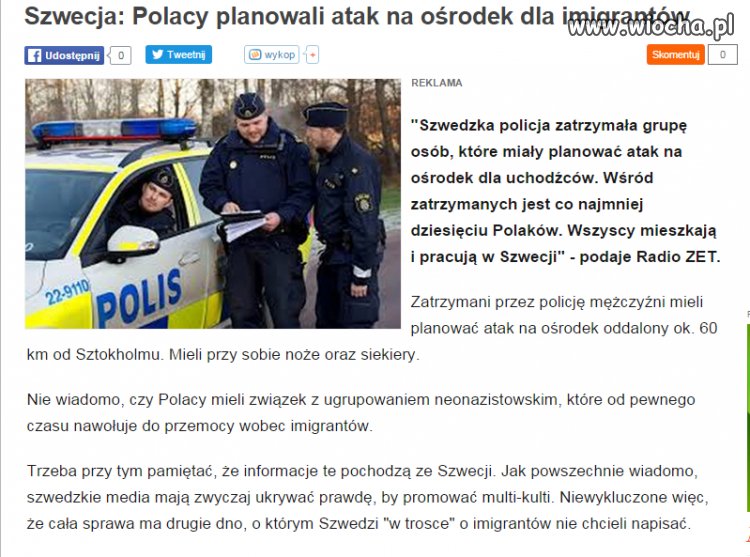 Tak szwedzi nam dziękują 