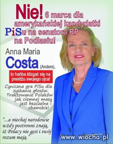 Nigdy w Polsce nie mieszkała. Polskę znała tylko z 