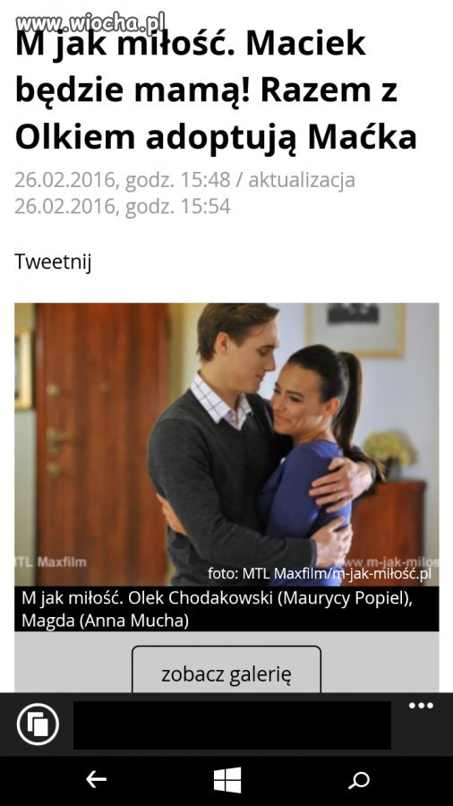 Maciek będzie mamą