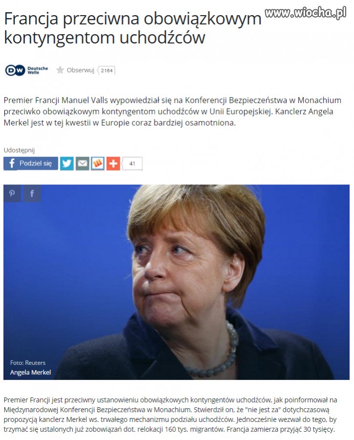 Niedługo Merkel zostanie już sama.