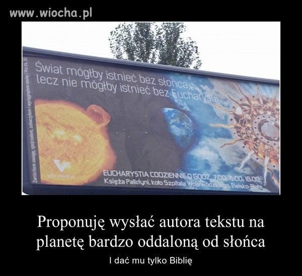Świat mógłby istnieć...