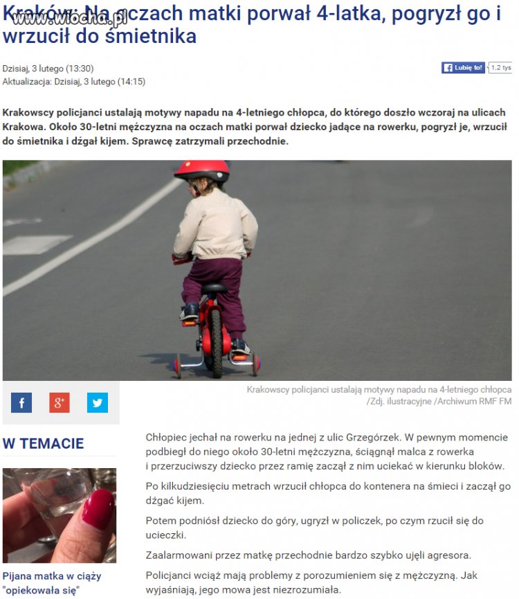 Głodny nie był sobą.