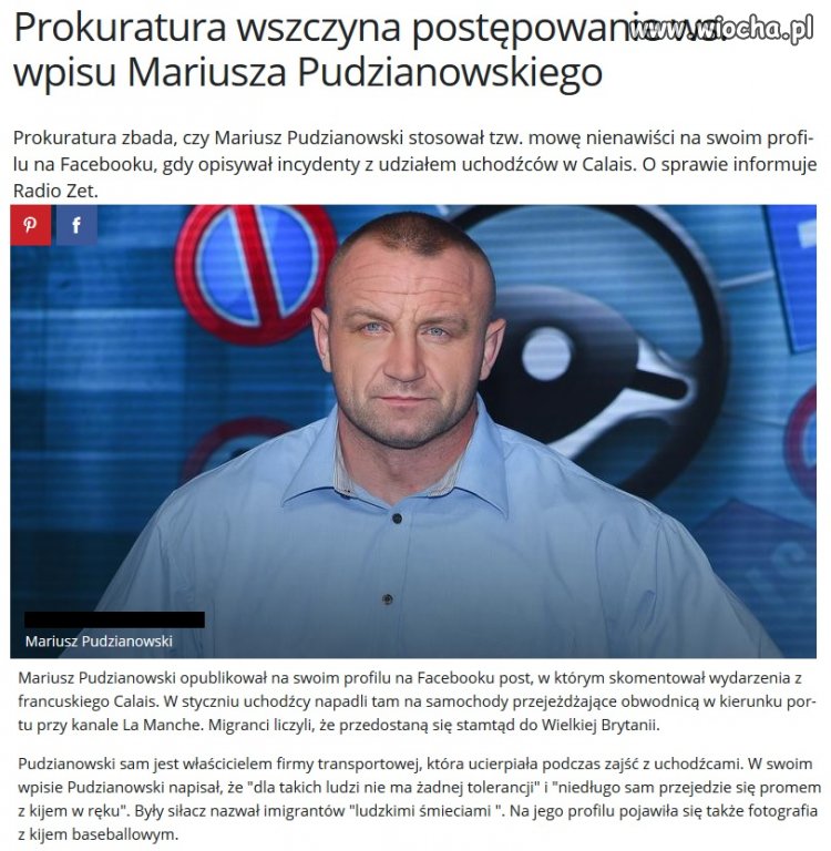 Pudzianowski na celowku prokuratury.