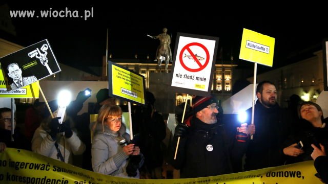 Protest przeciw inwigilacji