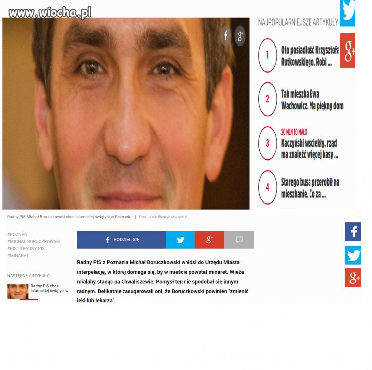 Radny z PIS chce w Poznaniu islamskiej światyni.