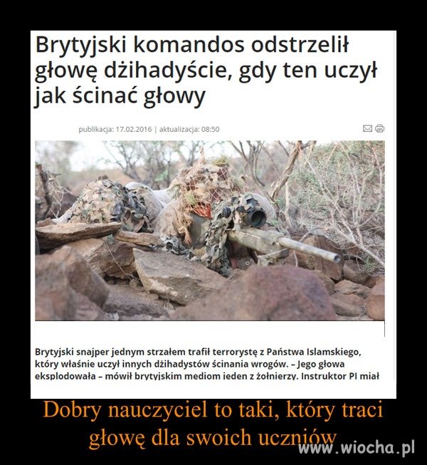 I stracił głowę dla uczniów 