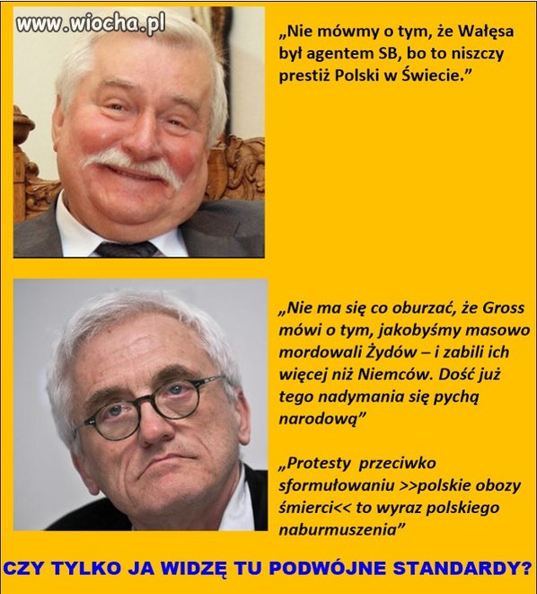 Podwójne standardy.