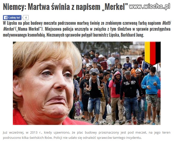 Nawet Niemcy mają jej już dość.