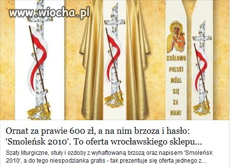 Kultu smoleńskiego ciąg dalszy.