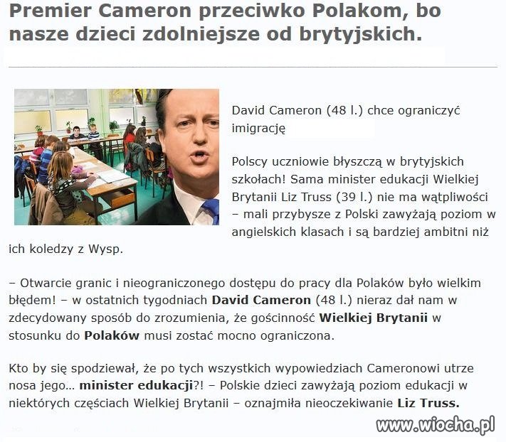 Polskie dzieci mądrzejsze od angielskich