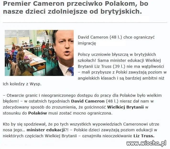Polskie dzieci mądrzejsze od angielskich