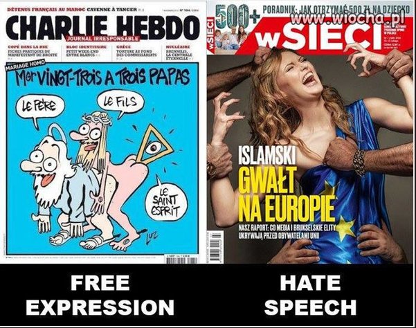 Wolność słowa kontra mowa nienawiści.