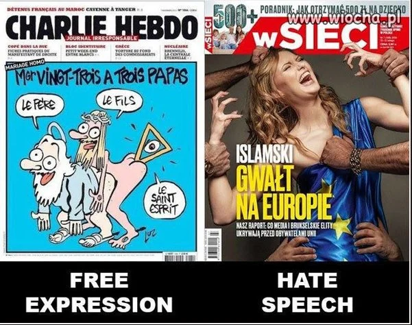 Wolność słowa kontra mowa nienawiści.