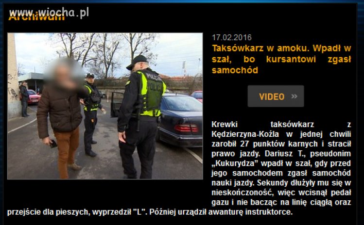 To nie pierwszy taki jego wybryk