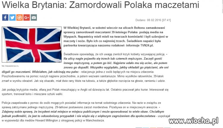 I jak zwykle to tylko "odosobniony przypadek"