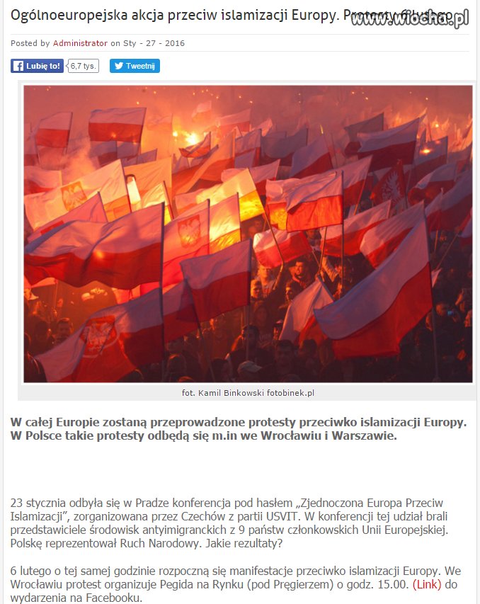 6 lutego akcja przeciw ciapizacji europy 