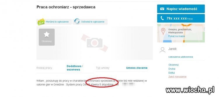 Za taką stawkę to jeszcze sprzątaczkę mógł dodać