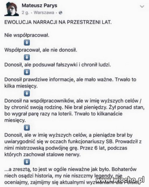 Ewolucja obrony Wałęsy 