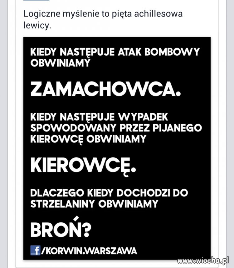 Korwin o myśleniu lewaków.
