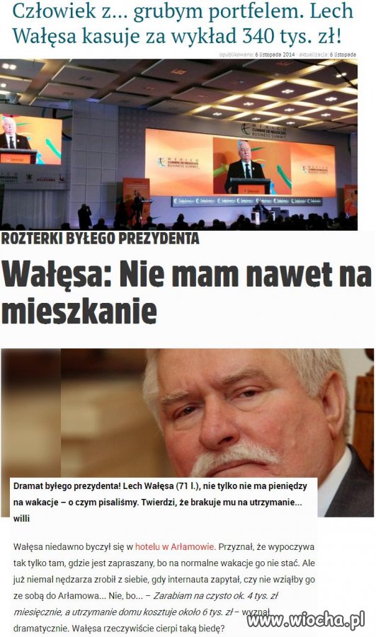 Kłamstwo ma krótkie nogi panie Wałęsa.