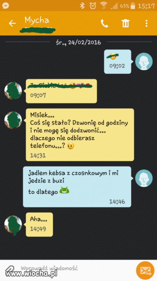 Czemu nie odbierasz telefonu?