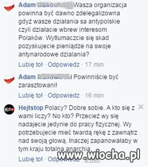 Idiota/idiotka z Hejstop.