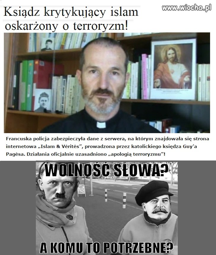 Dochodzimy do momentu, kiedy wolność słowa