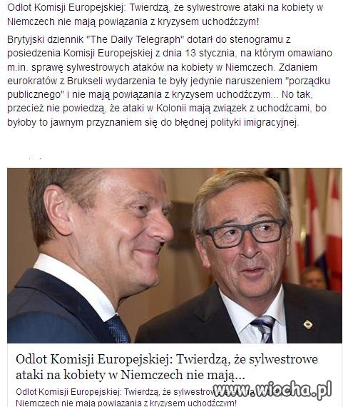 Odlot Komisji Europejskiej.