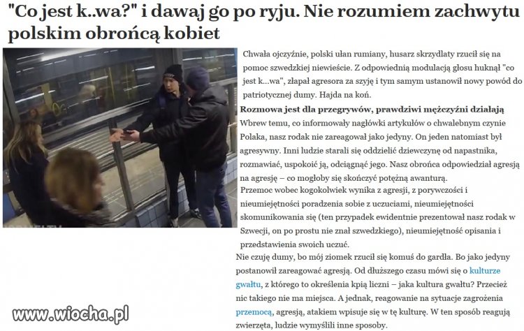 Nie wszystkim spodobał się gest naszego rodaka!