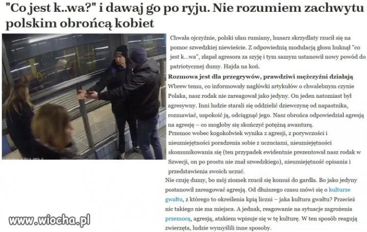 Nie wszystkim spodobał się gest naszego rodaka!