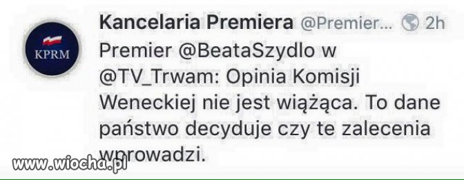 Poprosili Komisje o zdanie...pis że niekompetentna