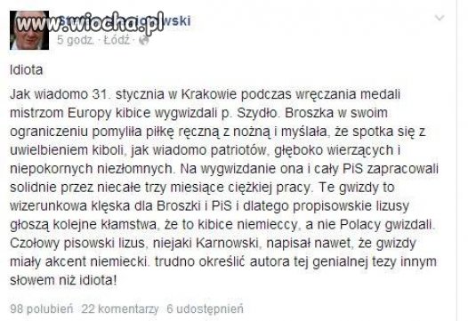 Uważam go za idiotę