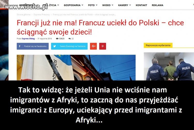 Francuzi uciekają do Polski w obawie przed Islamem