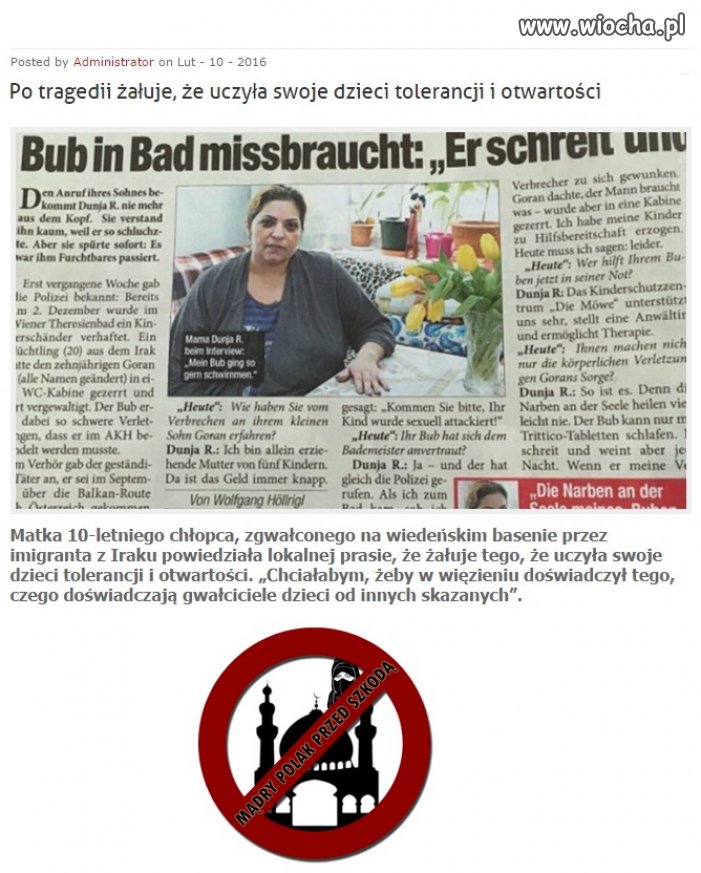 To jest właśnie ta tolerancja zweryfikowana