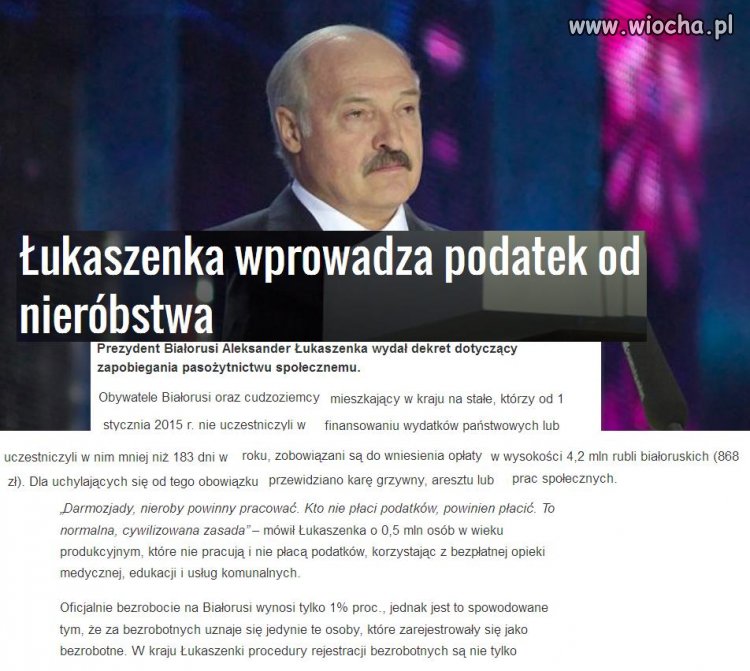 Podatek od nieróbstwa.
