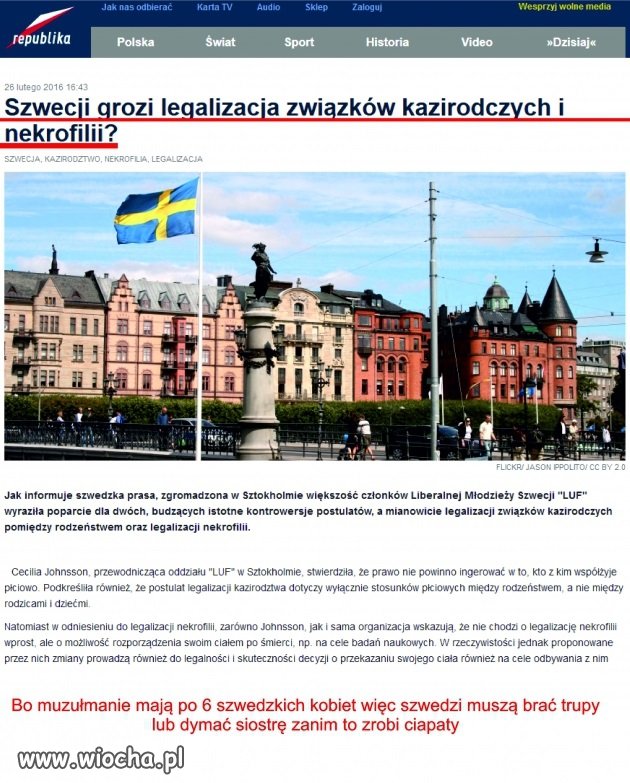 Dla szwedów pomocy już niema!