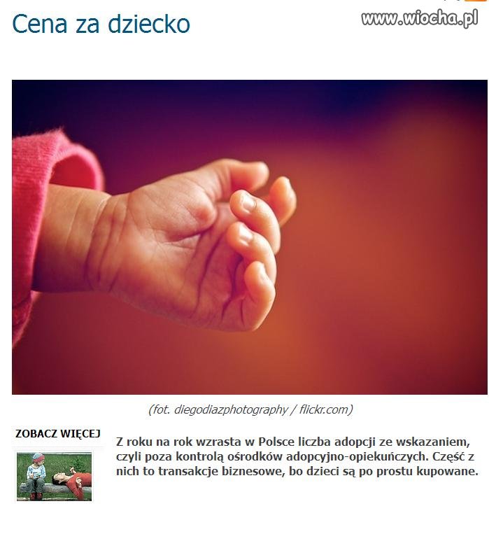 Zakazali in vitro a ludzie kupują dzieci.