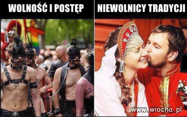 Lewacka wolność i postęp.