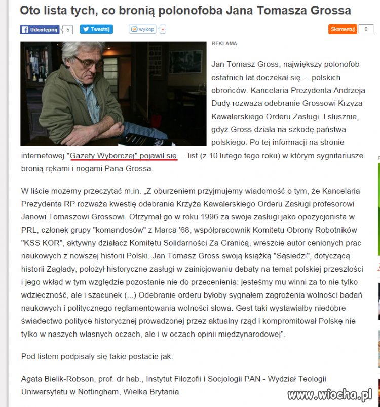 Zdrajcy bronią zdrajców 