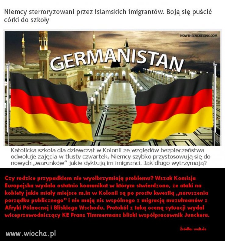 Tam od razu przez imigrantów, to tylko